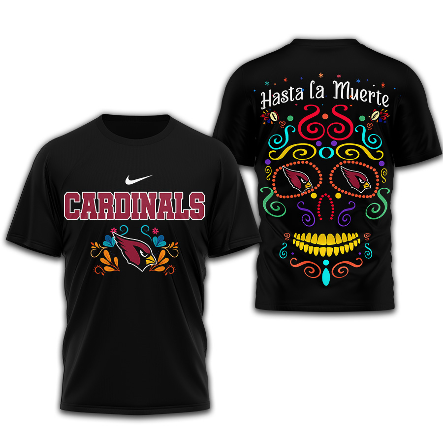 Arizona Cardinals | Premium NFL Day of the Dead 3D Shirt TD - Image 2