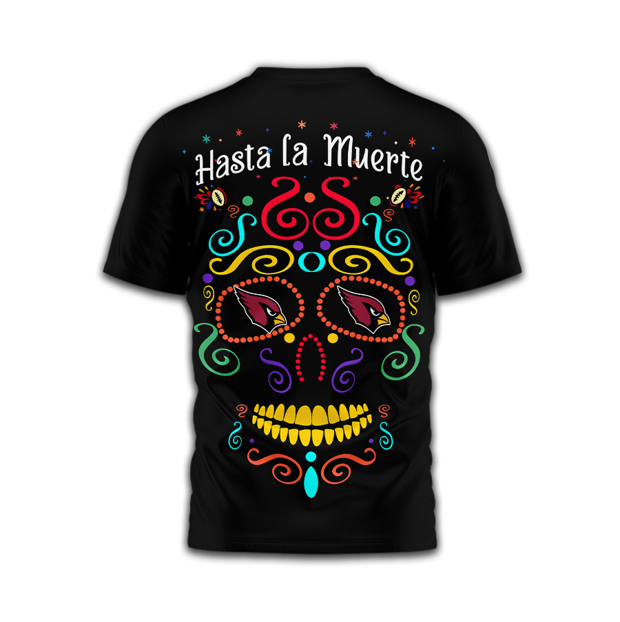 Arizona Cardinals | Premium NFL Day of the Dead 3D Shirt TD - Image 3