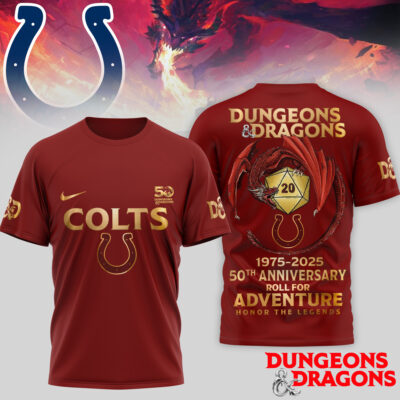 Indianapolis Colts | Premium NFL Dungeons And Dragons 50th Anniversary Shirt TD