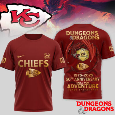 Kansas City Chiefs | Premium NFL Dungeons And Dragons 50th Anniversary Shirt TD