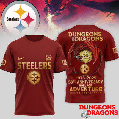 Pittsburgh Steelers | Premium NFL Dungeons And Dragons 50th Anniversary Shirt TD