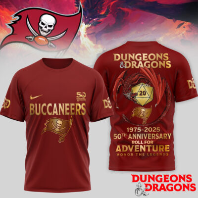 Tampa Bay Buccaneers | Premium NFL Dungeons And Dragons 50th Anniversary Shirt TD