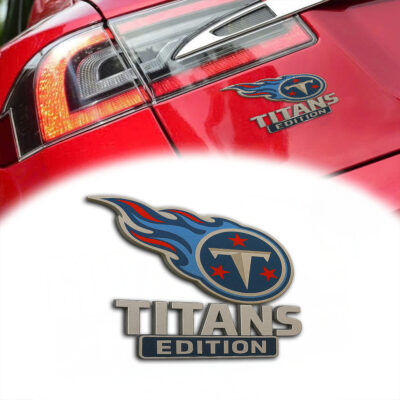 Alternative view of Tennessee Titans | Premium NFL 3D Car Name Badge HI