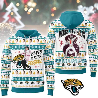 Jacksonville Jaguars | Premium NFL Elvis Presley Christmas Hoodie NY