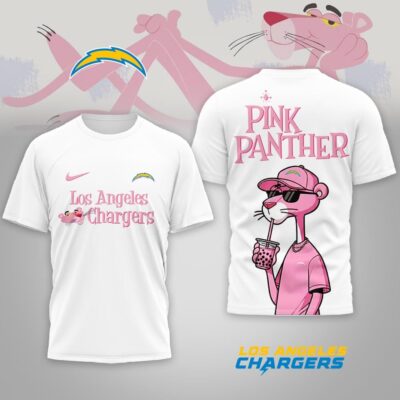 Alternative view of Los Angeles Chargers | Premium NFL Pink Panther 3D Shirt