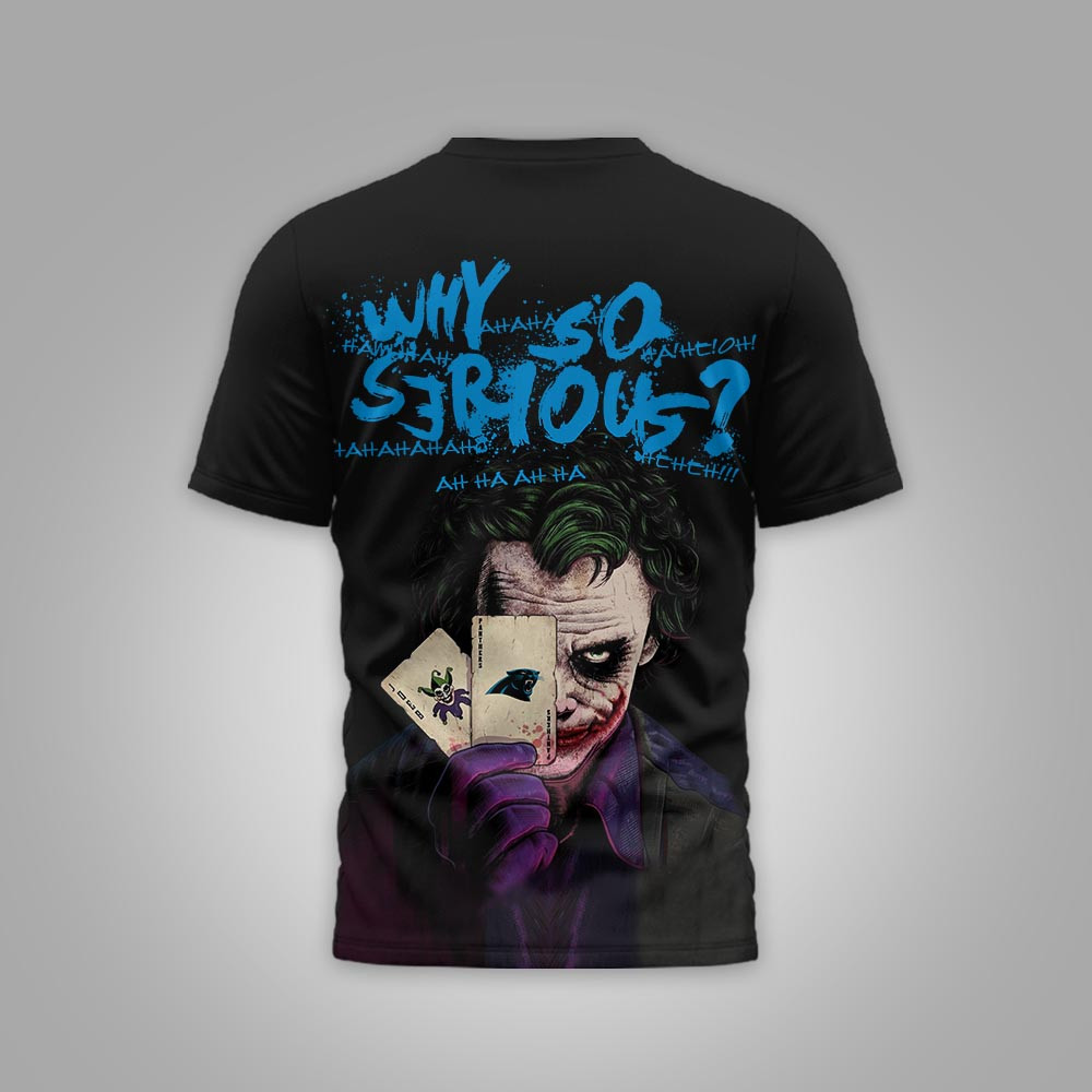 Carolina Panthers | Premium NFL Joker Why So Serious 3D Shirt - Image 3