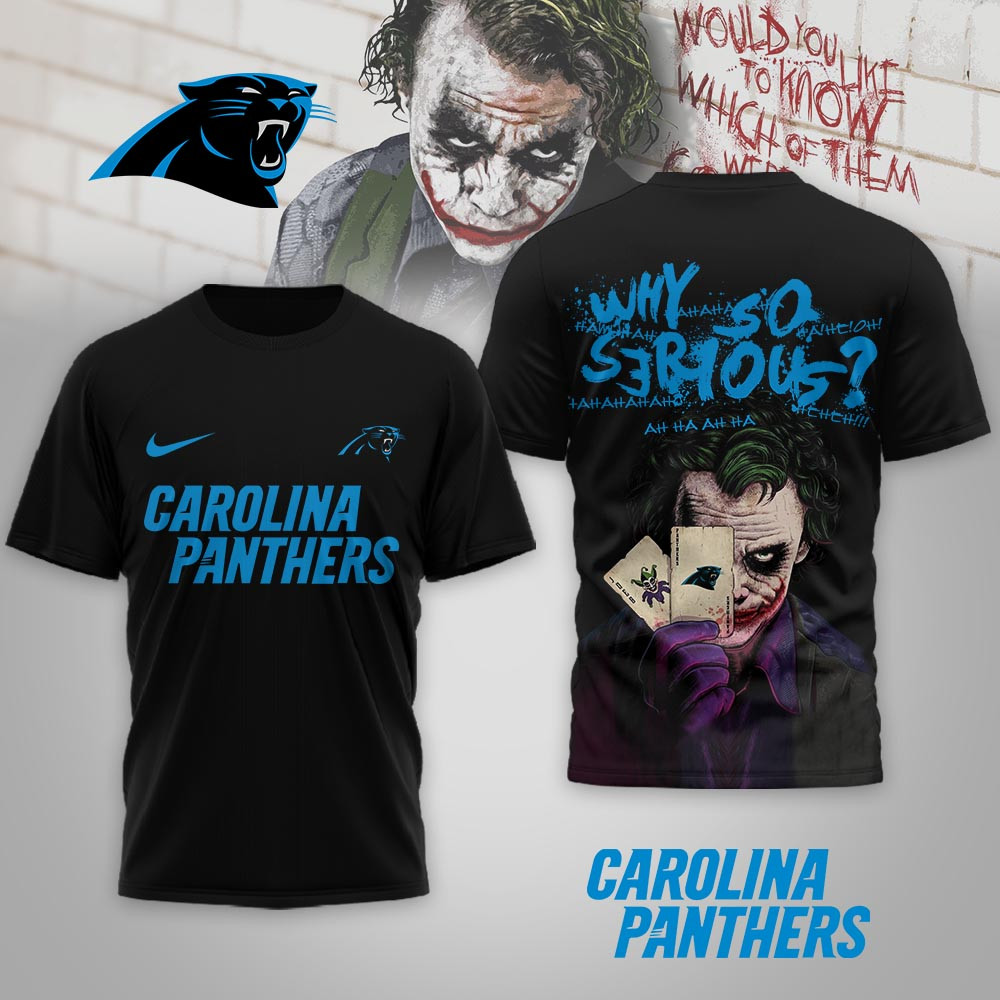 Carolina Panthers | Premium NFL Joker Why So Serious 3D Shirt