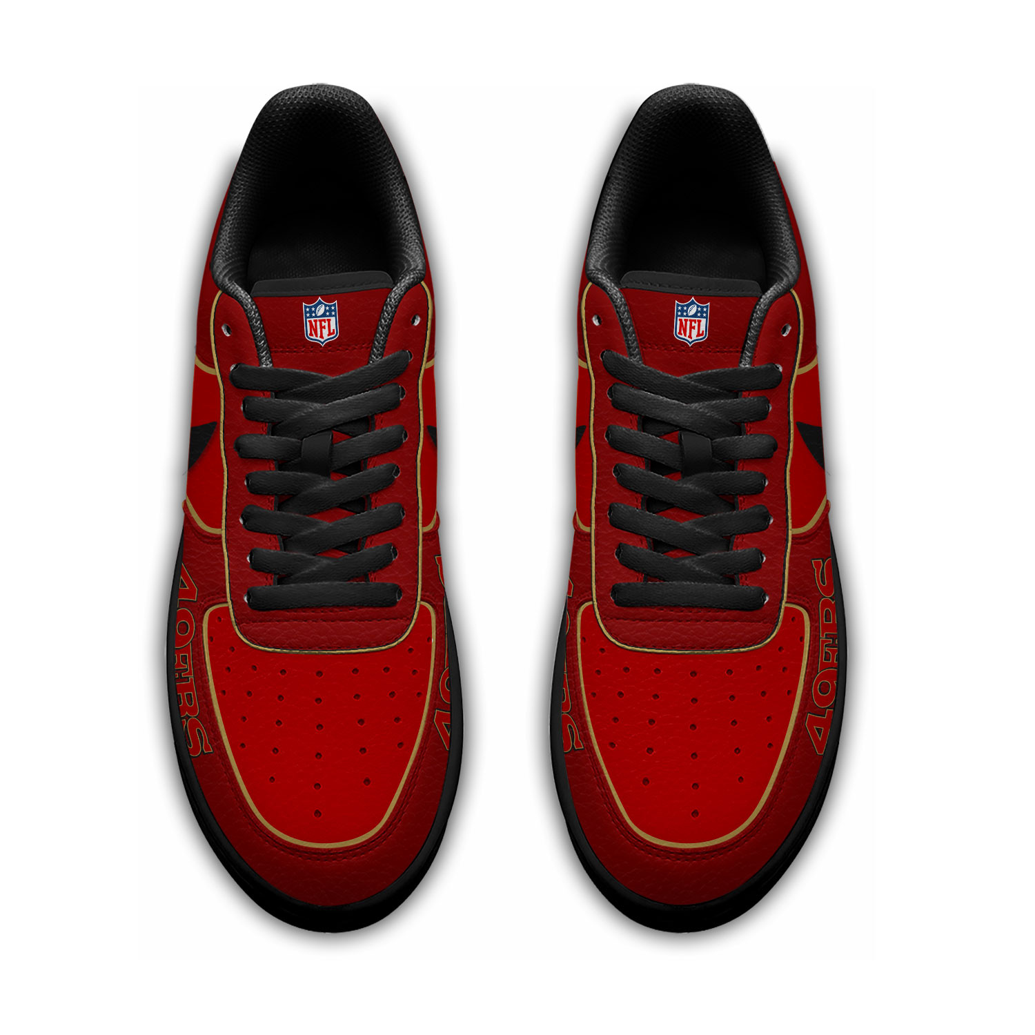 San Francisco 49ers | Premium NFL Custom AF1 Shoes NY - Image 3