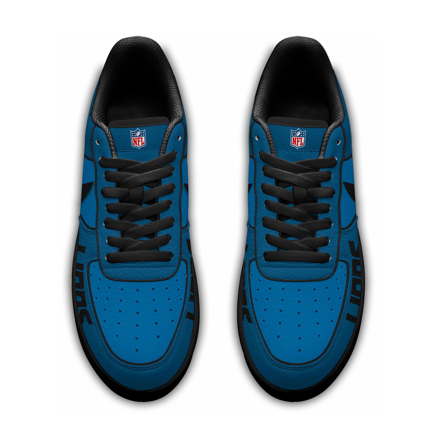 Detroit Lions | Premium NFL Custom AF1 Shoes NY - Image 3