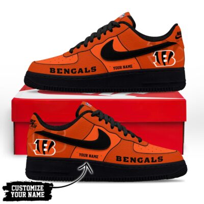 Alternative view of Cincinnati Bengals | Premium NFL Custom AF1 Shoes NY