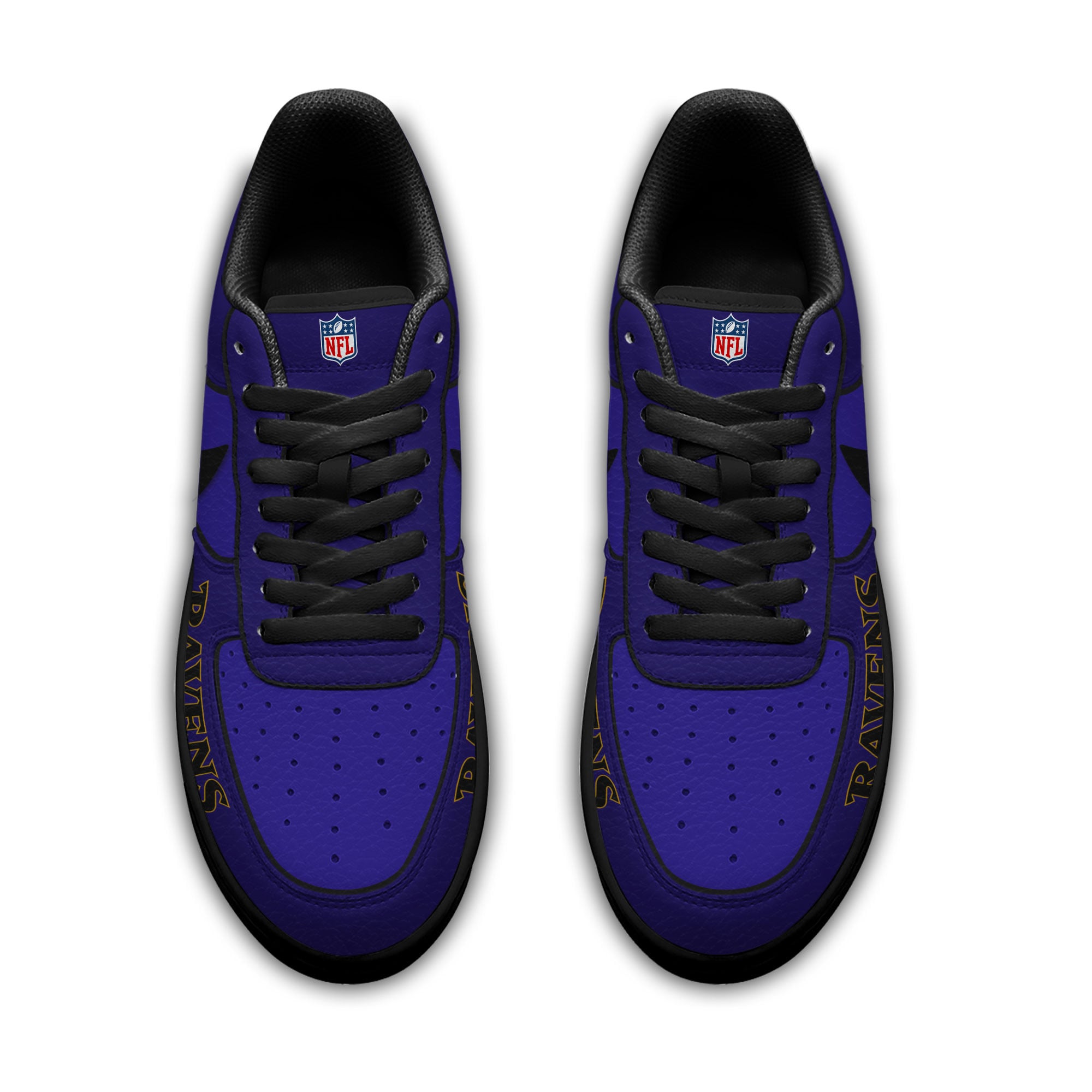 Baltimore Ravens | Premium NFL Custom AF1 Shoes NY - Image 3