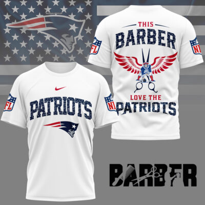 New England Patriots | Premium NFL Barber Fan 3D Shirt NY