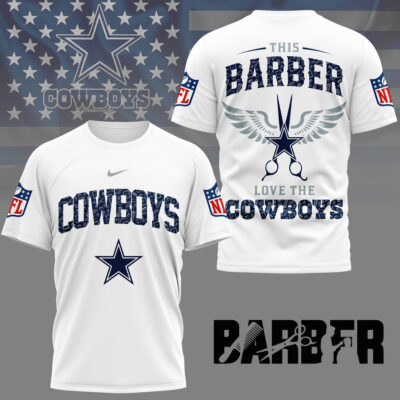 Dallas Cowboys | Premium NFL Barber Fan 3D Shirt NY
