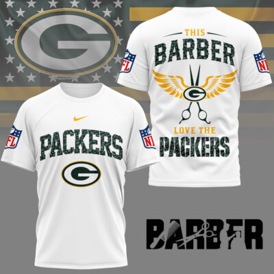 Green Bay Packers | Premium NFL Barber Fan 3D Shirt NY