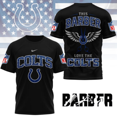 Alternative view of Indianapolis Colts | Premium NFL Barber Fan 3D Shirt NY