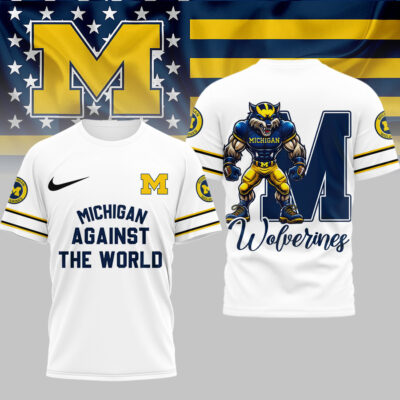 Michigan Wolverines | Premium NCAA My Team Against The World T-shirt