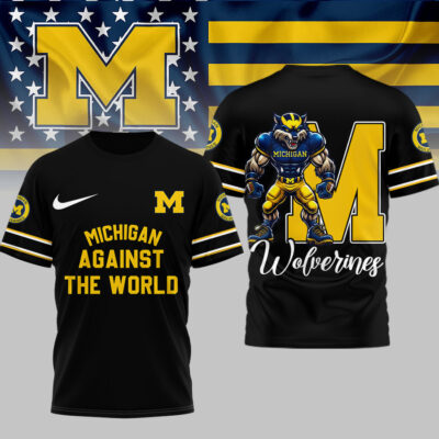 Alternative view of Michigan Wolverines | Premium NCAA My Team Against The World T-shirt