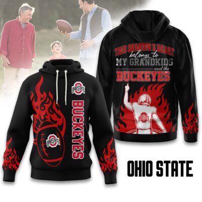 Alternative view of Ohio State Buckeyes | Premium NCAA Football Grandpa Hoodie
