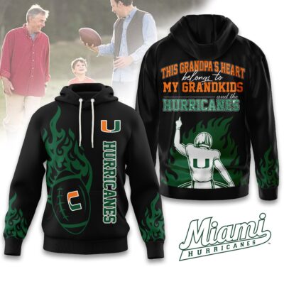 Miami Hurricanes | Premium NCAA Football Grandpa Hoodie