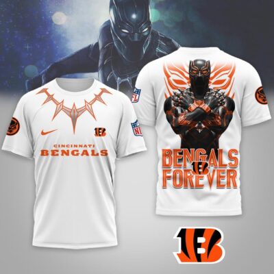 Cincinnati Bengals | Premium NFL Black Panther 3D Shirt