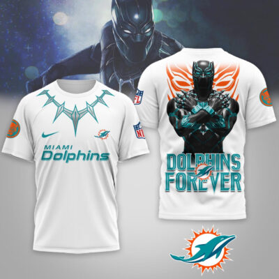 Miami Dolphins | Premium NFL Black Panther 3D Shirt