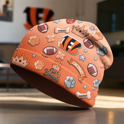 Alternative view of Cincinnati Bengals | Premium NFL Crown Beanie Hat NY