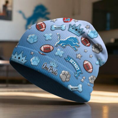 Alternative view of Detroit Lions | Premium NFL Crown Beanie Hat NY