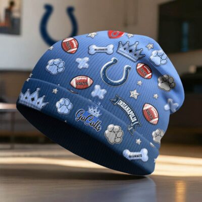 Alternative view of Indianapolis Colts | Premium NFL Crown Beanie Hat NY