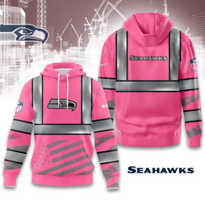 Seattle Seahawks | Premium NFL Pink High Visibility Hoodie