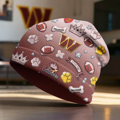 Alternative view of Washington Commanders | Premium NFL Crown Beanie Hat NY