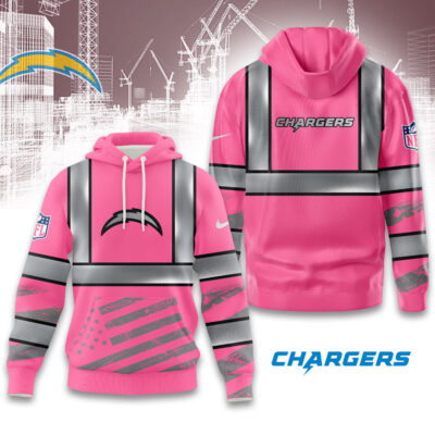 Los Angeles Chargers | Premium NFL Pink High Visibility Hoodie