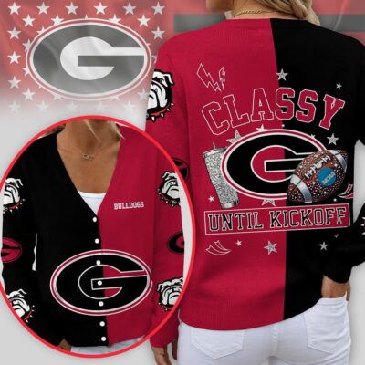 Georgia Bulldogs | Premium NCAA Game Day V-neck Cardigan