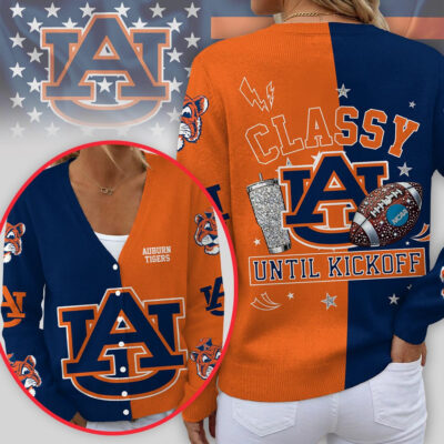 Auburn Tigers | Premium NCAA Game Day V-neck Cardigan