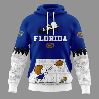 Alternative view of Florida Gators | Premium NCAA Snoopy Peanuts Comic Hoodie