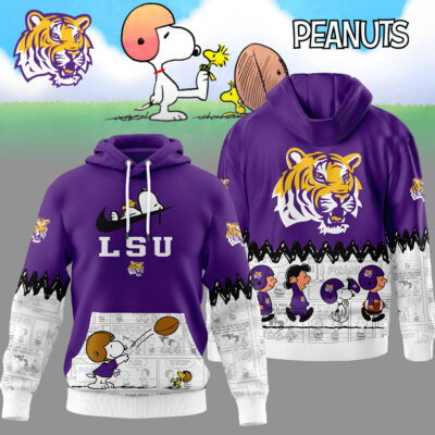 LSU Tigers | Premium NCAA Snoopy Peanuts Comic Hoodie