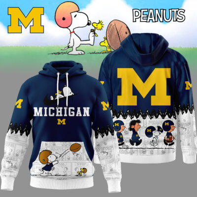 Michigan Wolverines | Premium NCAA Snoopy Peanuts Comic Hoodie