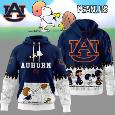 Auburn Tigers | Premium NCAA Snoopy Peanuts Comic Hoodie