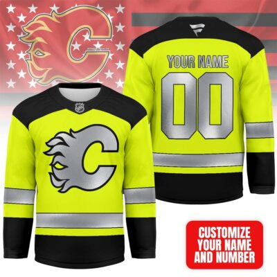 Calgary Flames | Premium NHL Hi-Vis Safety Hockey Jersey