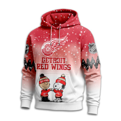 Alternative view of Detroit Red Wings | Premium NHL Peanuts Hoodie