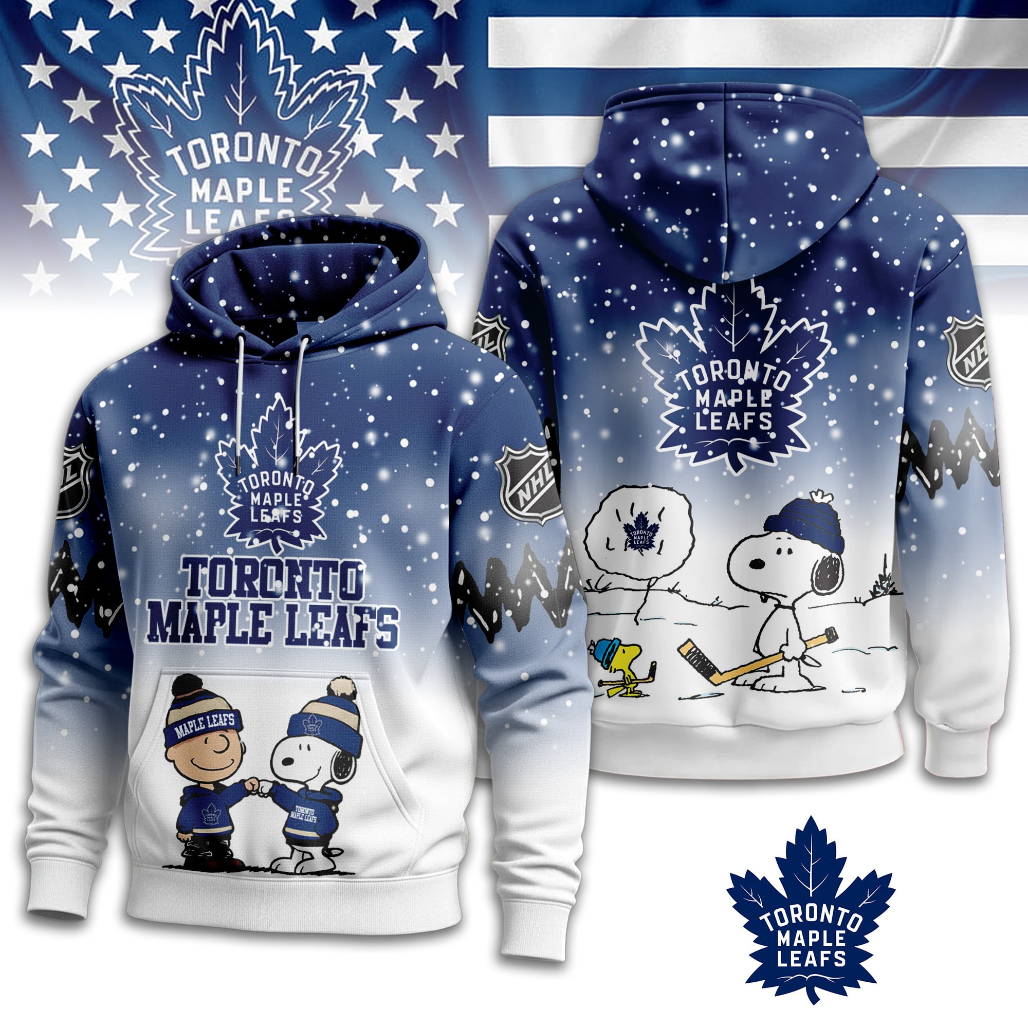 Toronto Maple Leafs | Premium NHL Peanuts Hoodie