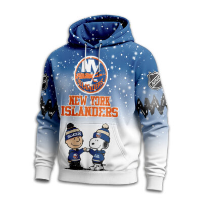 Alternative view of New York Islanders | Premium NHL Peanuts Hoodie