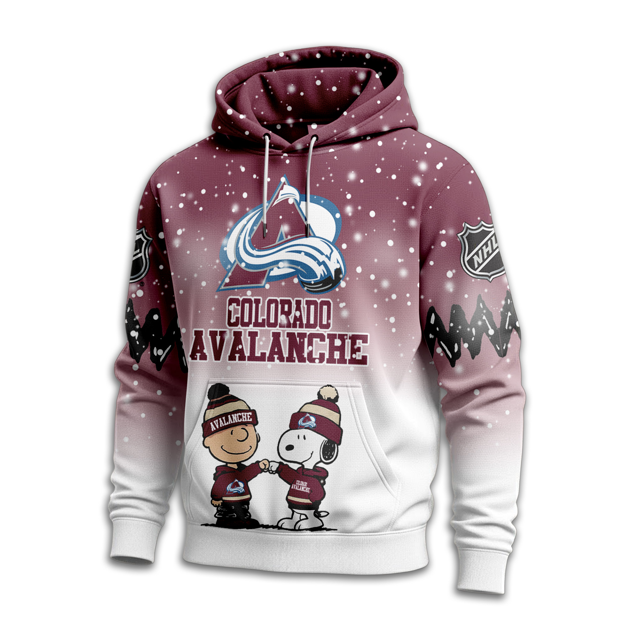 Colorado Avalanche | Premium NHL Peanuts Hoodie - Image 2