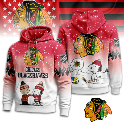 Chicago Blackhawks | Premium NHL Peanuts Hoodie