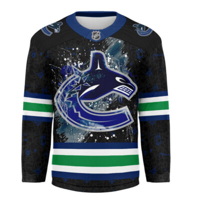 Alternative view of Vancouver Canucks | Premium NHL Graffiti My Team 4 Life Hockey Jersey