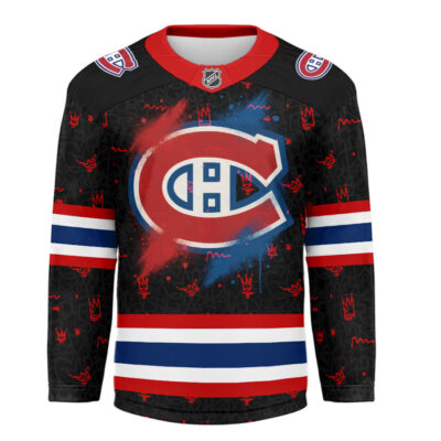 Alternative view of Montreal Canadiens | Premium NHL Graffiti My Team 4 Life Hockey Jersey