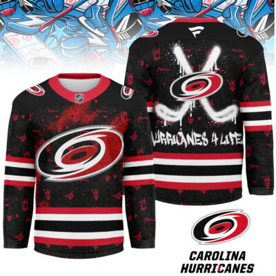 Carolina Hurricanes | Premium NHL Graffiti My Team 4 Life Hockey Jersey