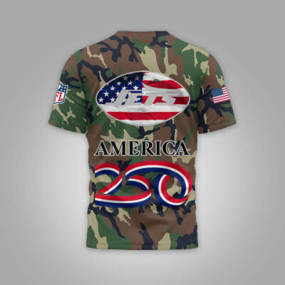Alternative view of New York Jets | Premium NFL 250 Years of America Camo T-shirt