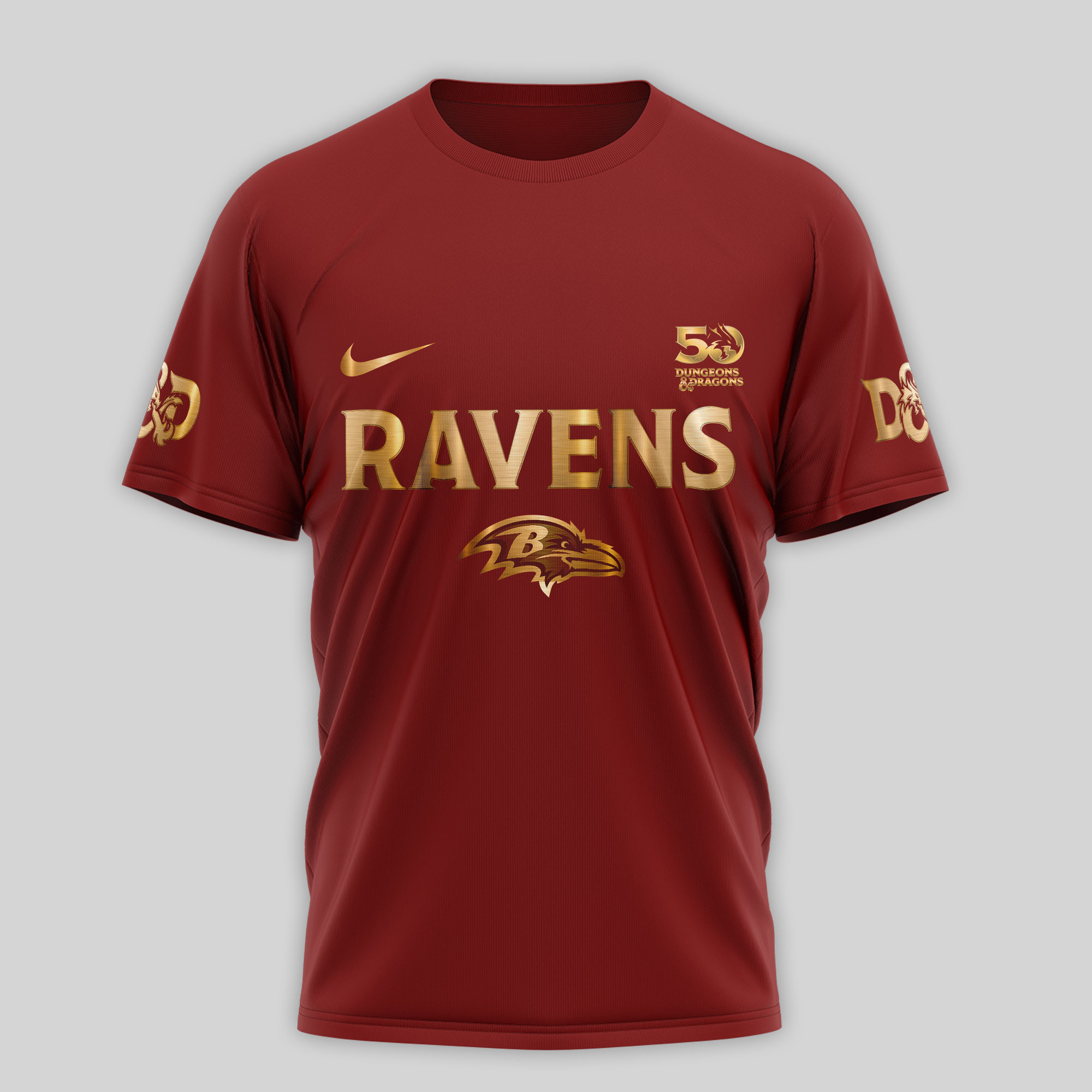 Baltimore Ravens | Premium NFL Dungeons And Dragons 50th Anniversary Shirt TD - Image 3