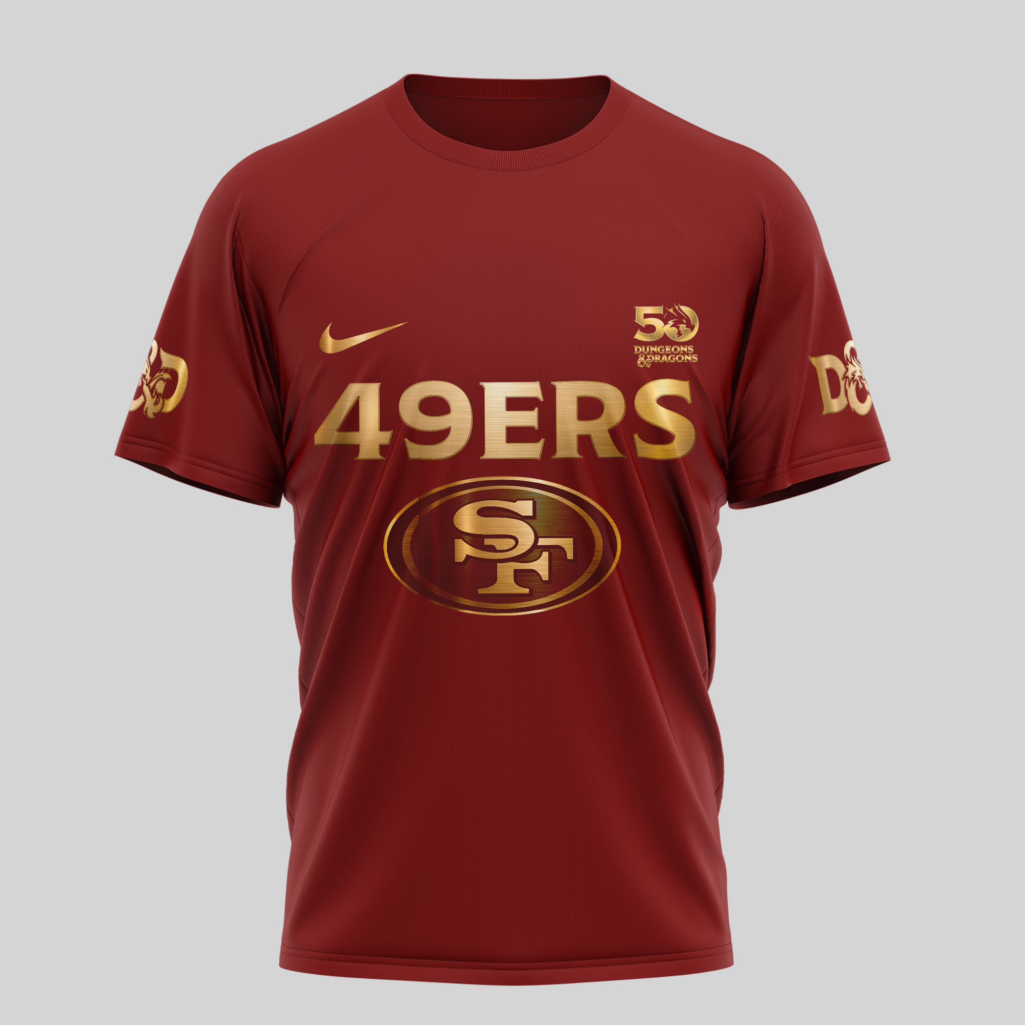San Francisco 49ers | Premium NFL Dungeons And Dragons 50th Anniversary Shirt TD - Image 3