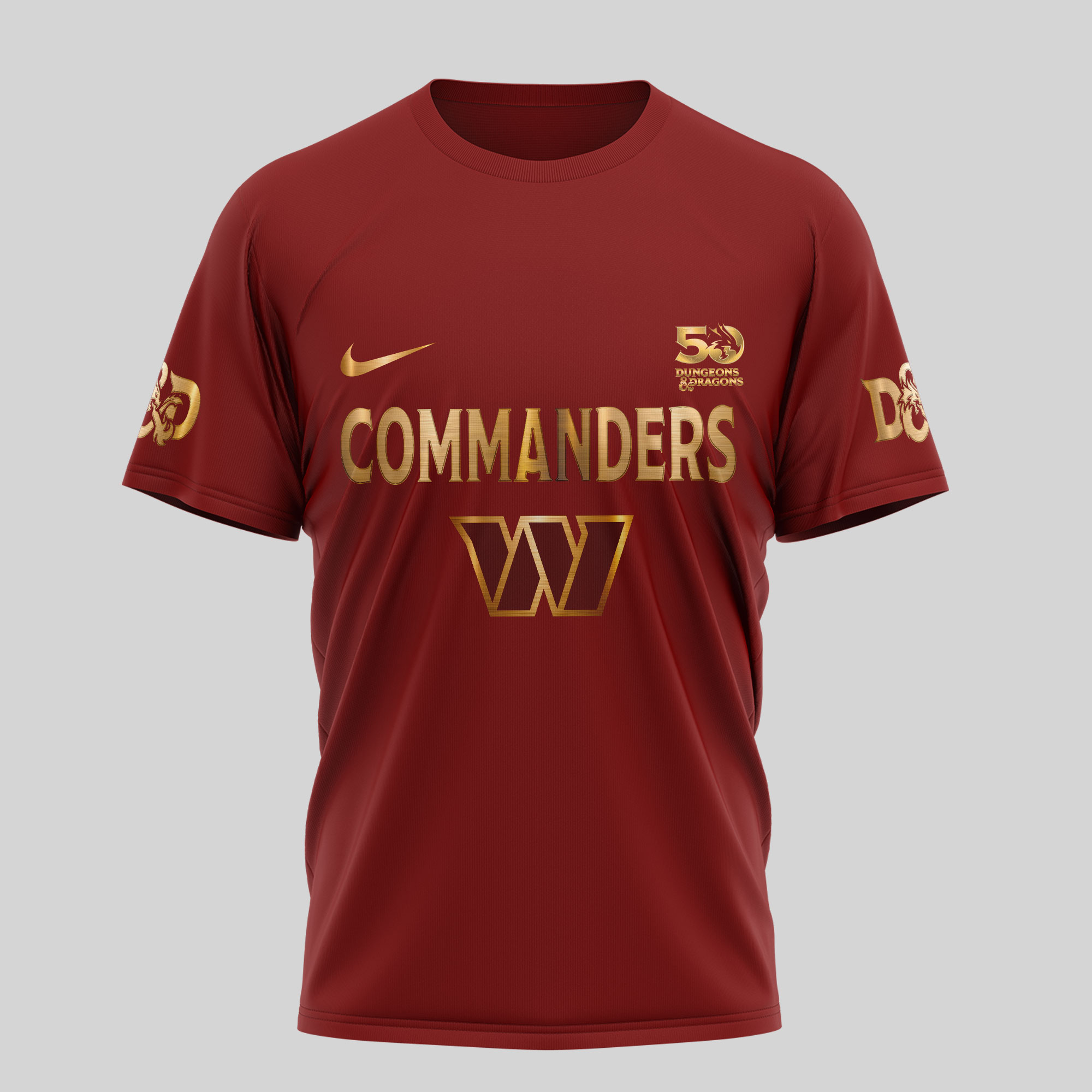 Washington Commanders | Premium NFL Dungeons And Dragons 50th Anniversary Shirt TD - Image 3